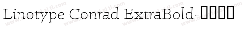 Linotype Conrad ExtraBold字体转换